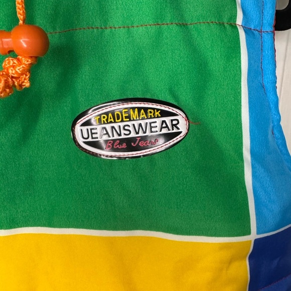 Vintage 80s Rainbow Puffer Jacket,  Retro Vest, Stranger Things Vest,.  #309 - Picture 10 of 14